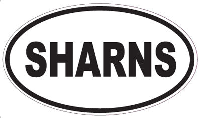 SHARNS - Oval Sticker
