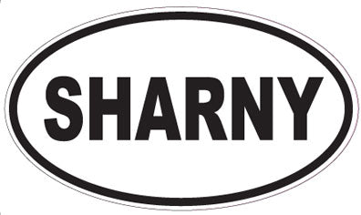 SHARNY - Oval Sticker