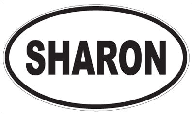SHARON - Oval Sticker