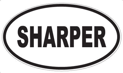 SHARPER - Oval Sticker