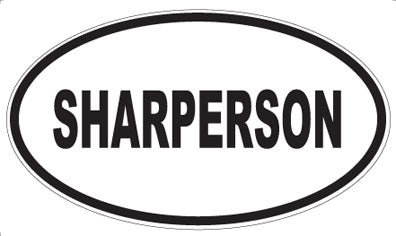SHARPERSON - Oval Sticker