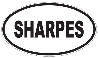 SHARPES - Oval Sticker