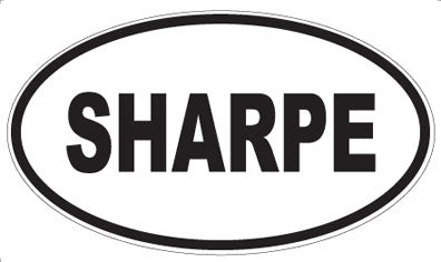 SHARPE - Oval Magnet
