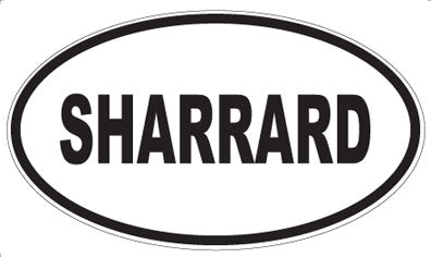 SHARRARD - Oval Magnet
