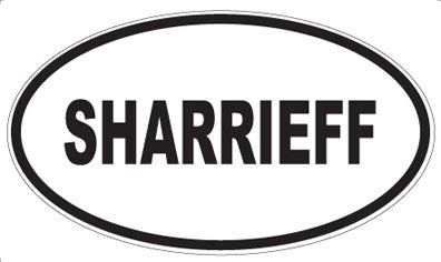 SHARRIEFF - Oval Magnet