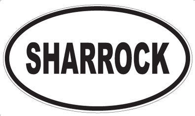 SHARROCK - Oval Sticker