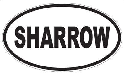 SHARROW - Oval Magnet