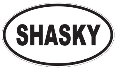 SHASKY - Oval Sticker