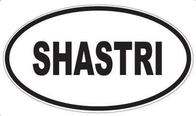 SHASTRI - Oval Sticker