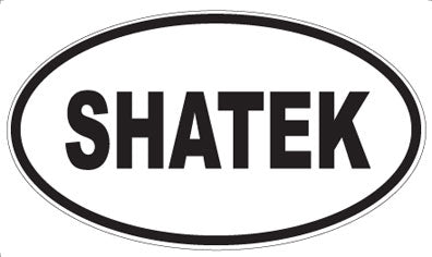SHATEK - Oval Sticker