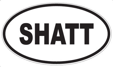 SHATT - Oval Sticker