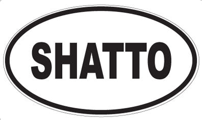 SHATTO - Oval Sticker