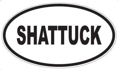 SHATTUCK - Oval Sticker