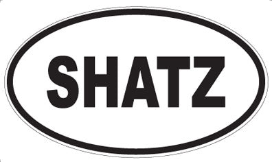 SHATZ - Oval Sticker