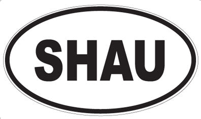 SHAU - Oval Sticker