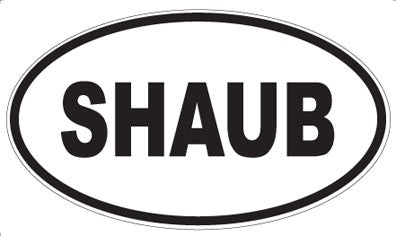 SHAUB - Oval Sticker