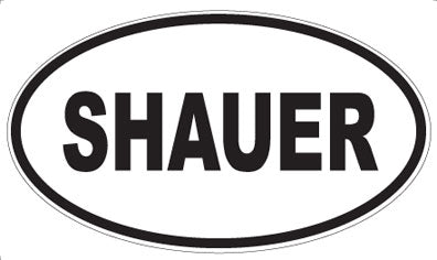 SHAUER - Oval Sticker