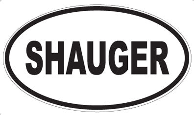 SHAUGER - Oval Magnet