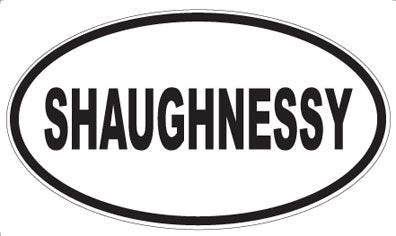 SHAUGHNESSY - Oval Magnet