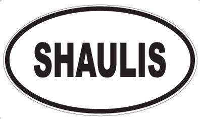 SHAULIS - Oval Sticker