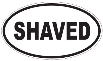 SHAVED - Oval Sticker