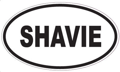 SHAVIE - Oval Sticker