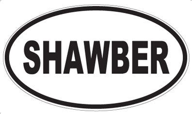SHAWBER - Oval Sticker