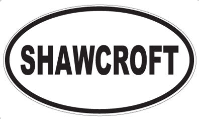 SHAWCROFT - Oval Sticker