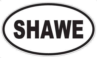 SHAWE - Oval Sticker