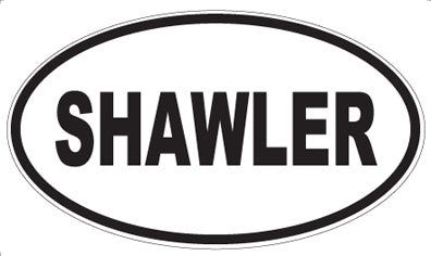 SHAWLER - Oval Sticker