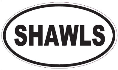SHAWLS - Oval Sticker