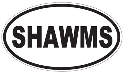 SHAWMS - Oval Sticker