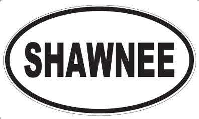 SHAWNEE - Oval Sticker