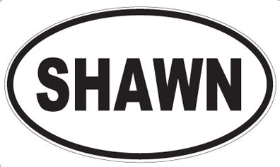 SHAWN - Oval Magnet