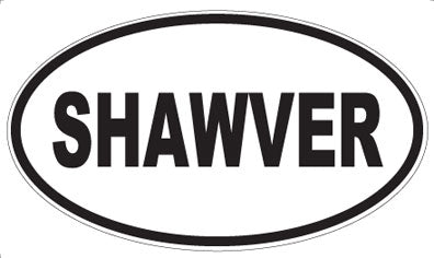 SHAWVER - Oval Sticker