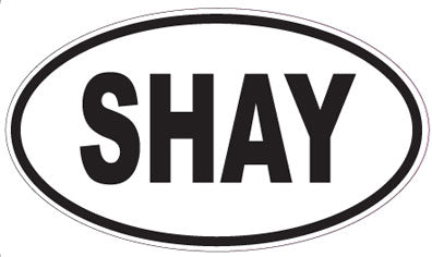 SHAY - Oval Sticker