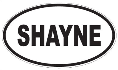 SHAYNE - Oval Magnet