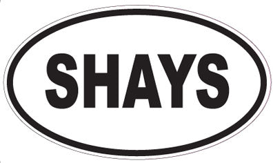 SHAYS - Oval Sticker