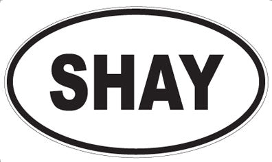 SHAY - Oval Magnet