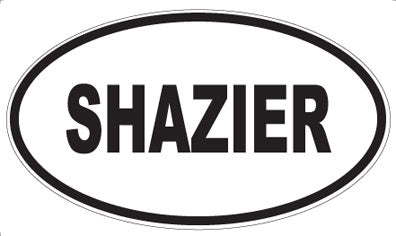 SHAZIER - Oval Magnet