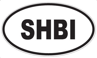 SHBI - Oval Sticker