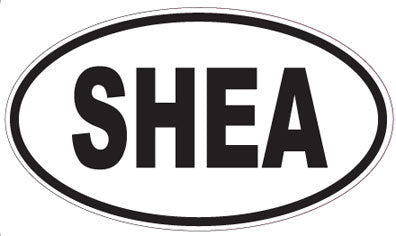 SHEA - Oval Sticker