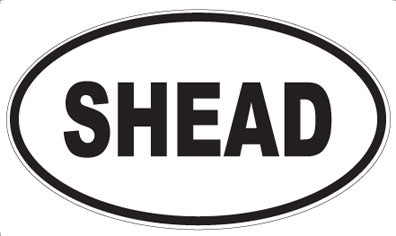SHEAD - Oval Sticker