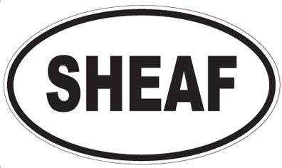 SHEAF - Oval Sticker