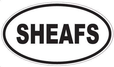 SHEAFS - Oval Sticker