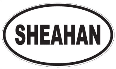 SHEAHAN - Oval Sticker