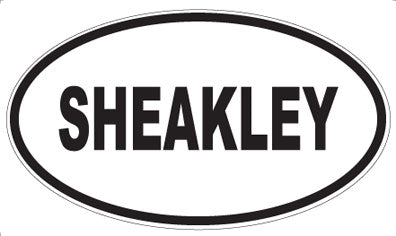 SHEAKLEY - Oval Sticker