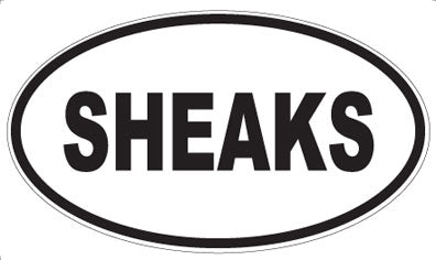 SHEAKS - Oval Sticker