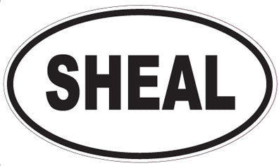 SHEAL - Oval Sticker