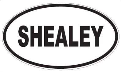 SHEALEY - Oval Magnet